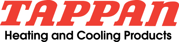A logo for tappan heating and cooling products