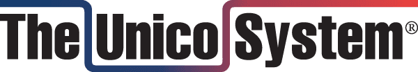A logo for the unico system is shown on a white background.