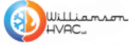 The logo for williamson hvac is a circle with two arrows pointing in opposite directions.