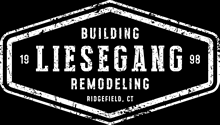 The logo for building liesegang remodeling is white on a black background.