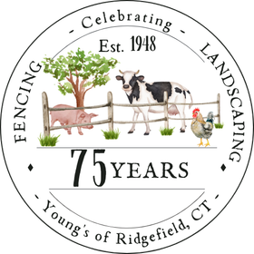 The logo for young 's of ridgefield , ct celebrates 75 years.