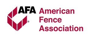 The logo for the american fence association