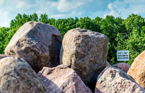 Large boulders