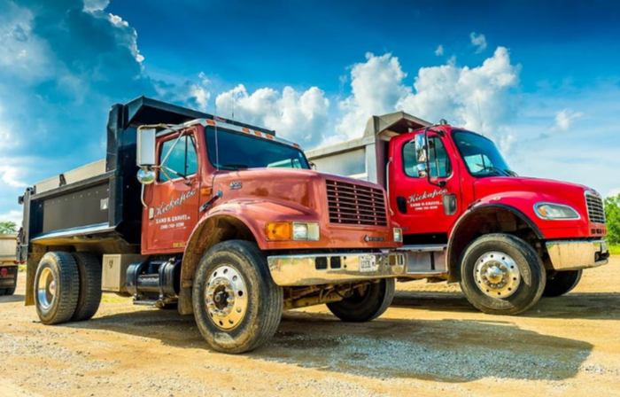 Kickapoo Sand & Gravel trucks