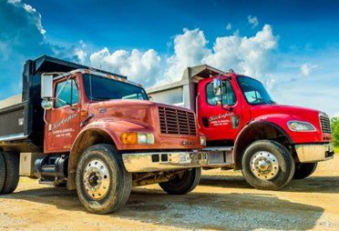 Kickapoo Sand & Gravel trucks