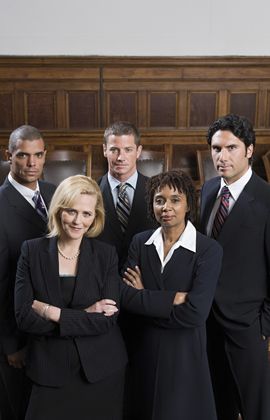 Five professional lawyers