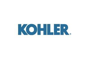KOHLER logo in blue on a white background