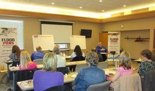 Insurance agents attending Continuing Education class