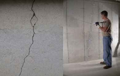 Foundation Wall Crack Repair