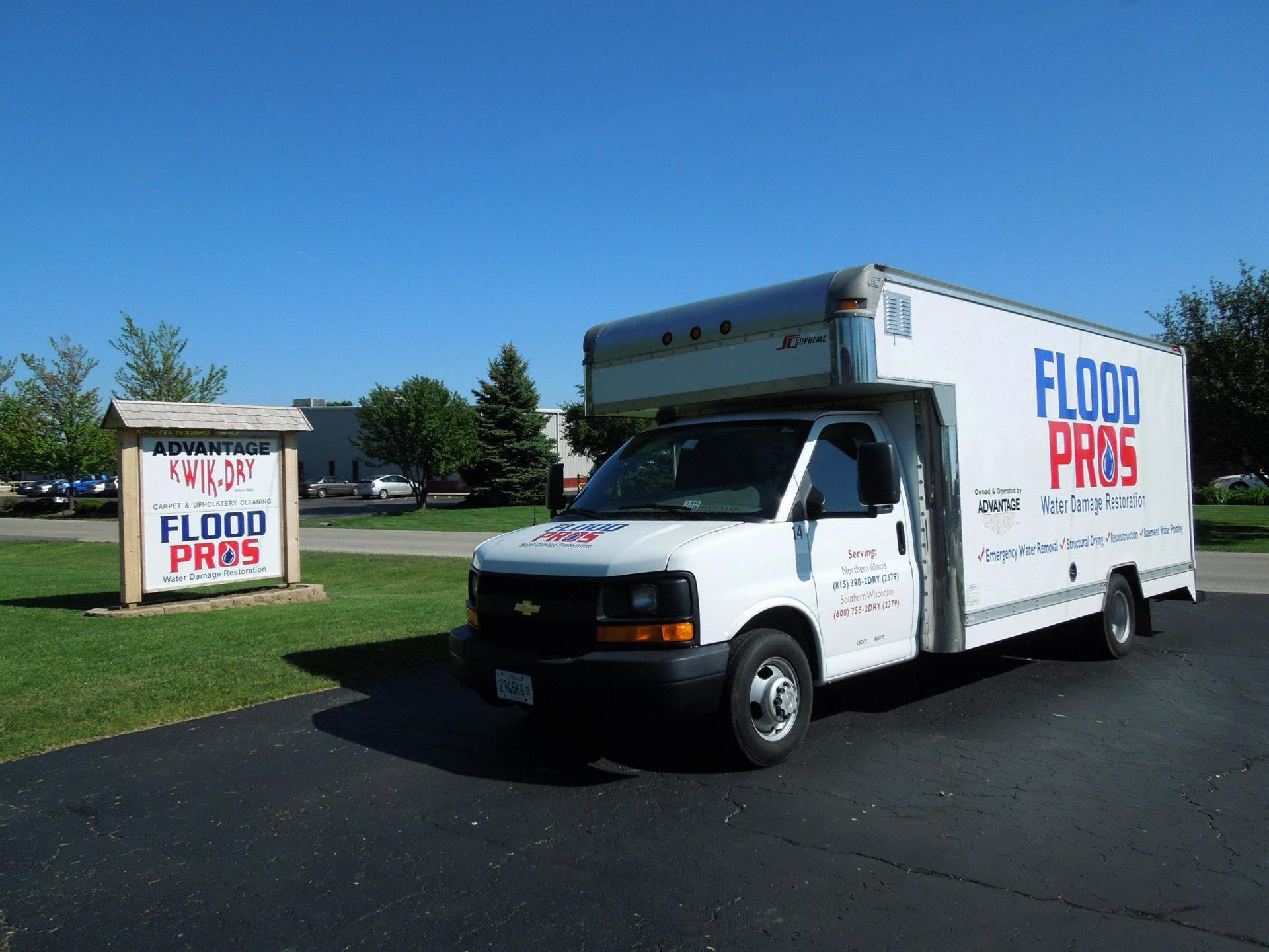 Flood Pros services truck