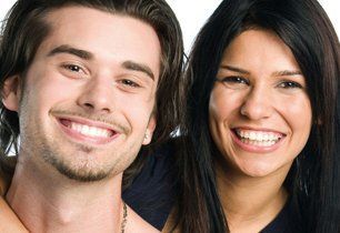 Smiling couple