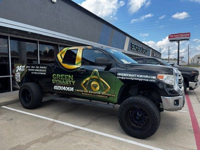 Black pickup truck with 