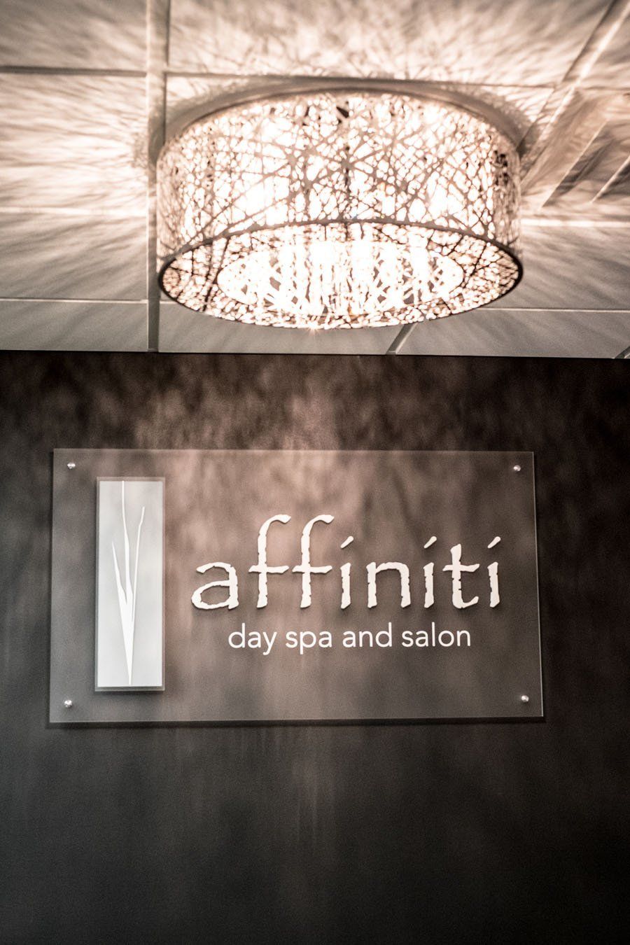 Affiniti Day Spa and Salon signage