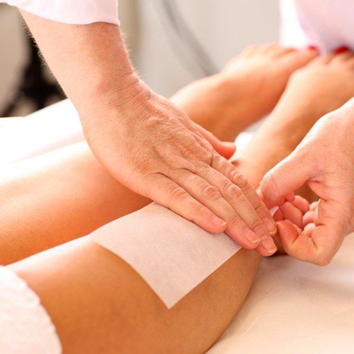 Leg waxing