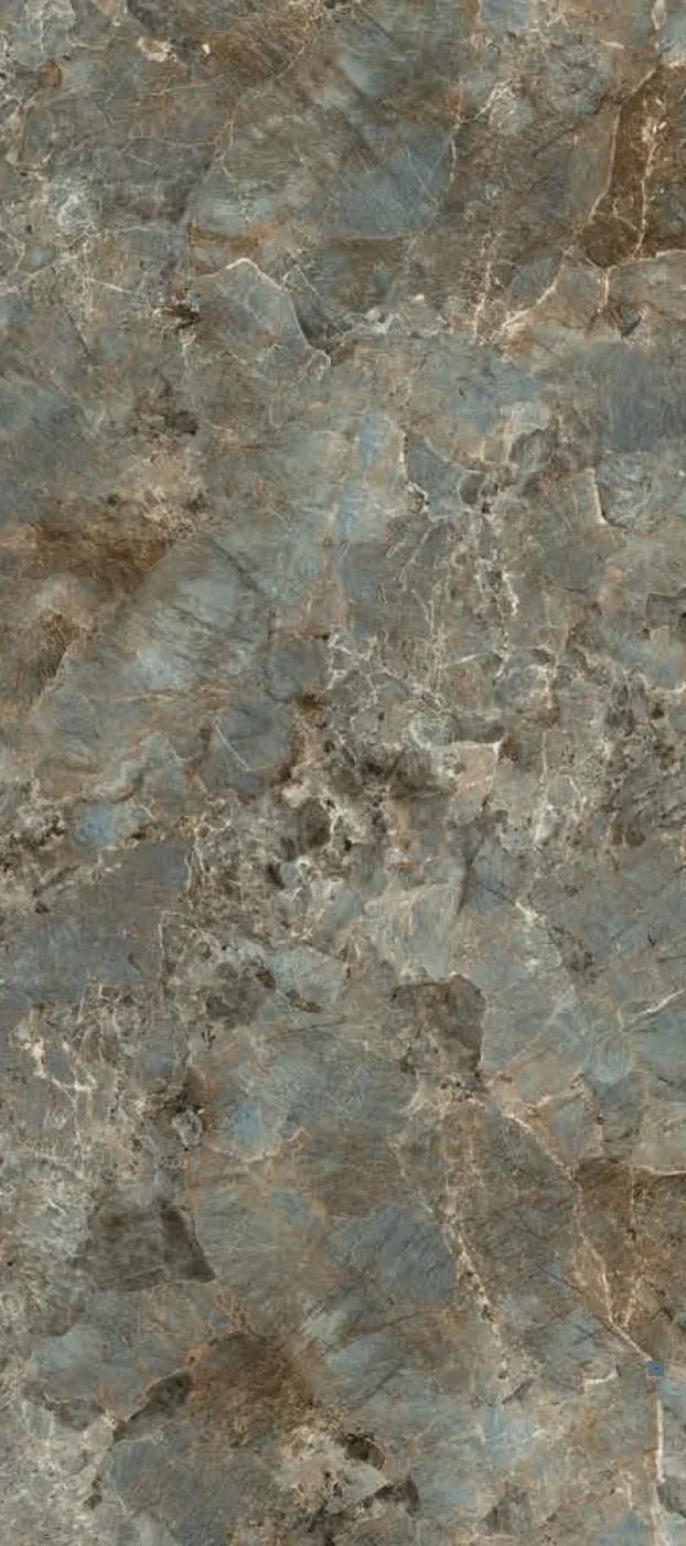 Gray-blue and brown marbled stone texture with mottled, cloudy patterns