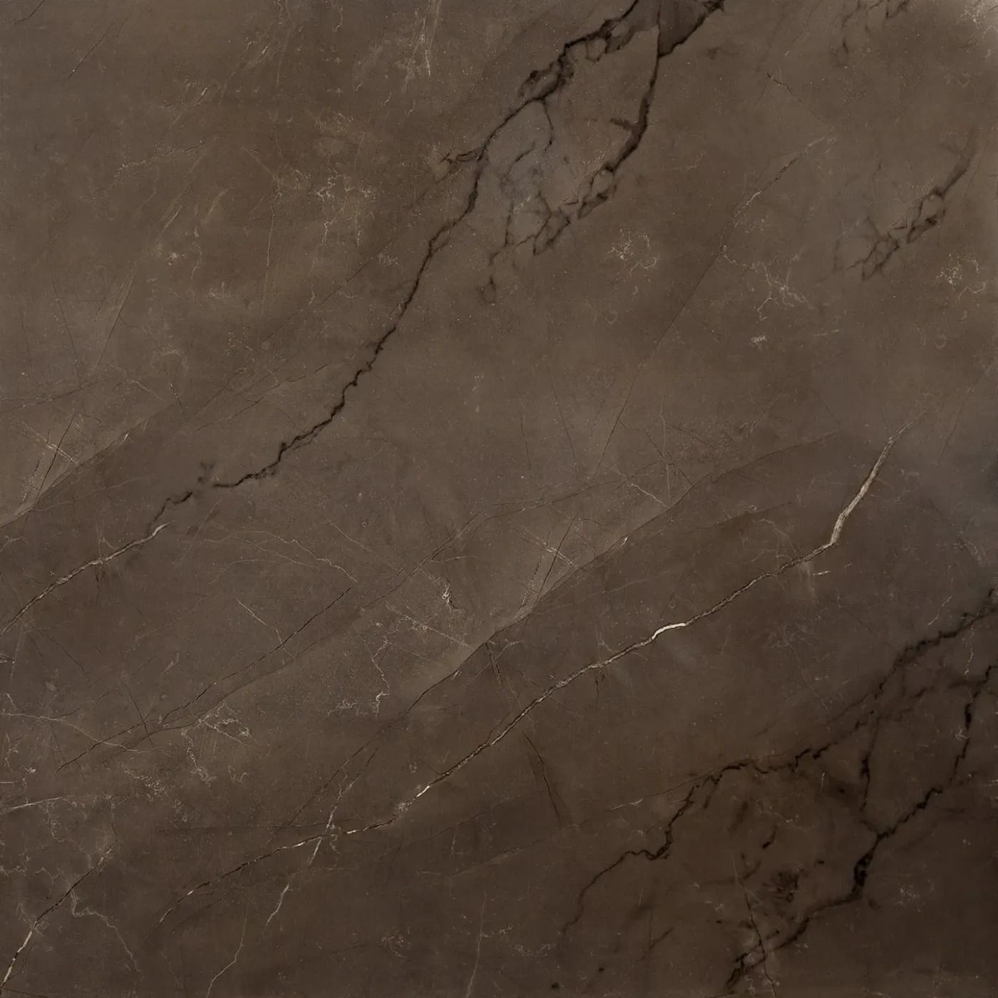 Dark brown marble texture with subtle veining and cracks