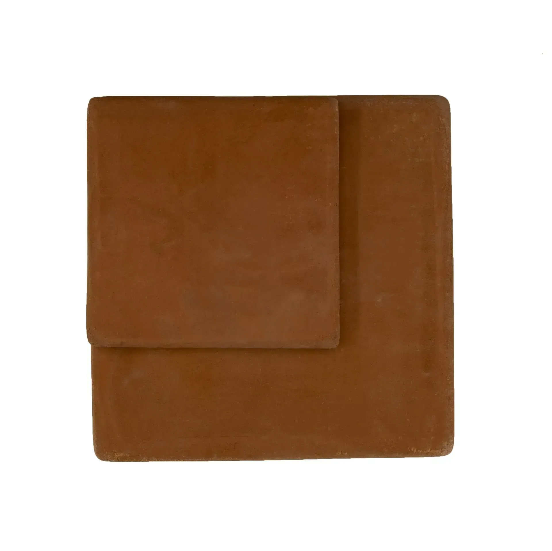 Brown leather wallet or card holder with a flap, shown on a white background