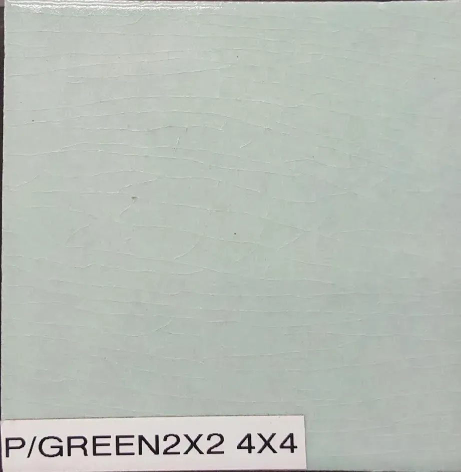 Plain light gray wall panel with small label reading “P/GREEN2X2 4X4” in the lower left.