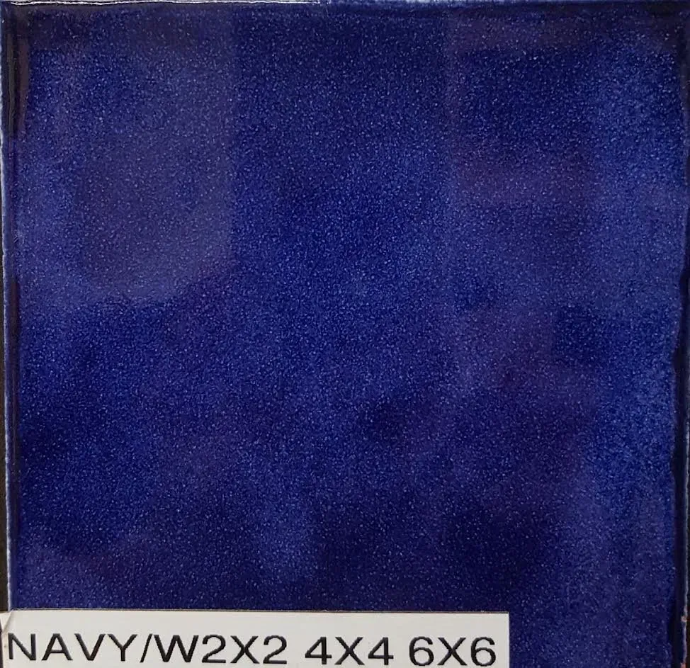 Deep blue/navy color swatch labeled “NAVY/W2X2 4X4 6X6” at the bottom
