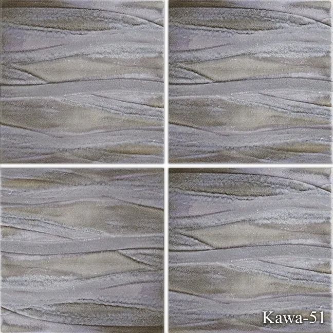 Abstract gray-beige textured pattern split into four quadrants, with “Kawa-51” in the bottom right.