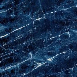 Dark blue marble texture with white veining and scratches