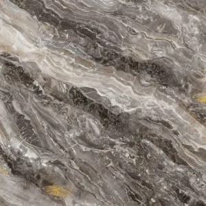 Gray and white veined marble stone texture with subtle brown and gold streaks