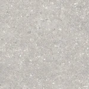 Close-up of a light gray speckled textured surface