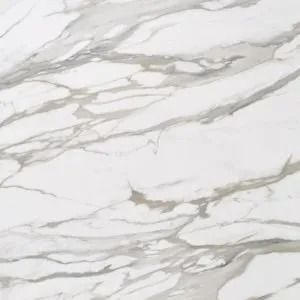 White marble tile with gray veining