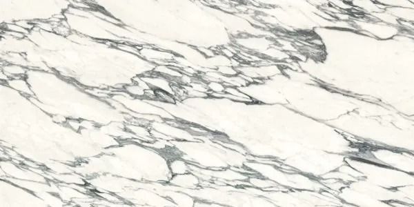 White marble surface with gray veining pattern