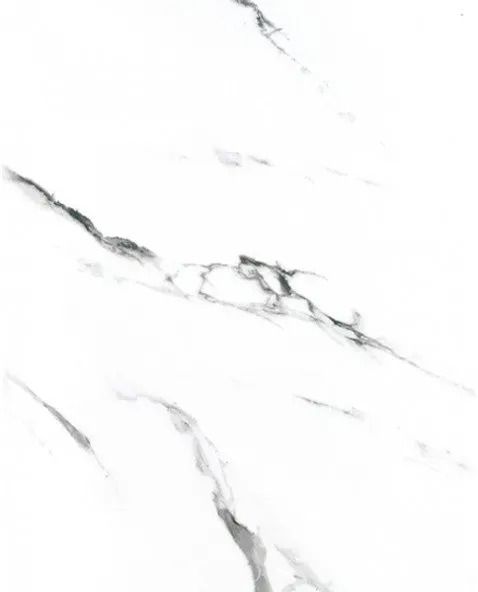White marble surface with subtle gray veining and cracks