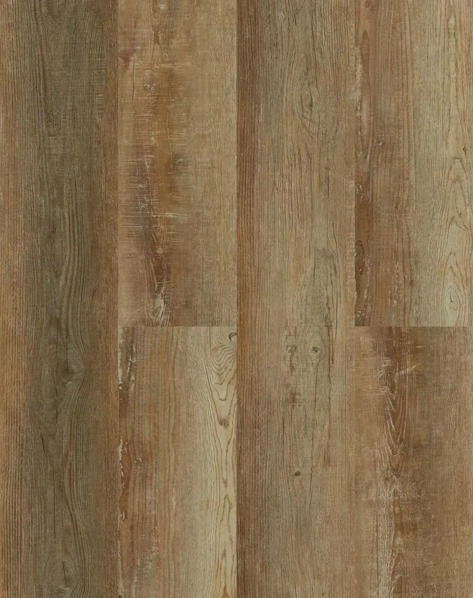Weathered wood plank texture in brown and gray tones