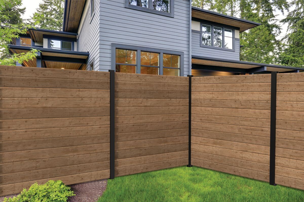 Wood fencing