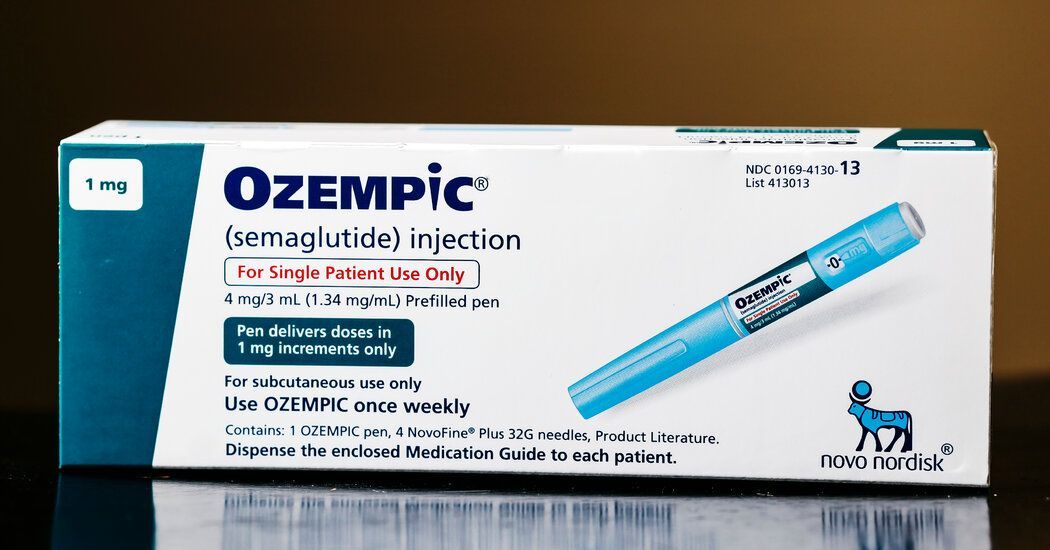 A photo of an Ozempic box by Novo Nordisk