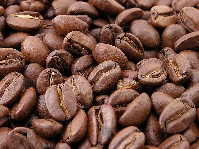 A picture of coffee beans