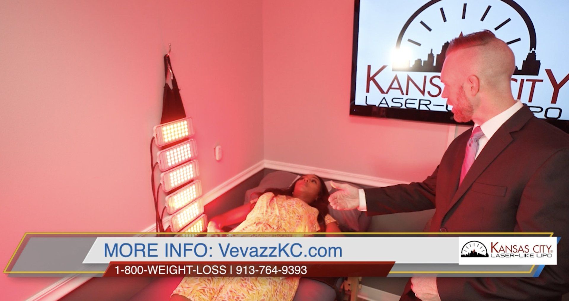 A woman receiving a Vevazz treatment at Kansas City Laser-Like Lipo