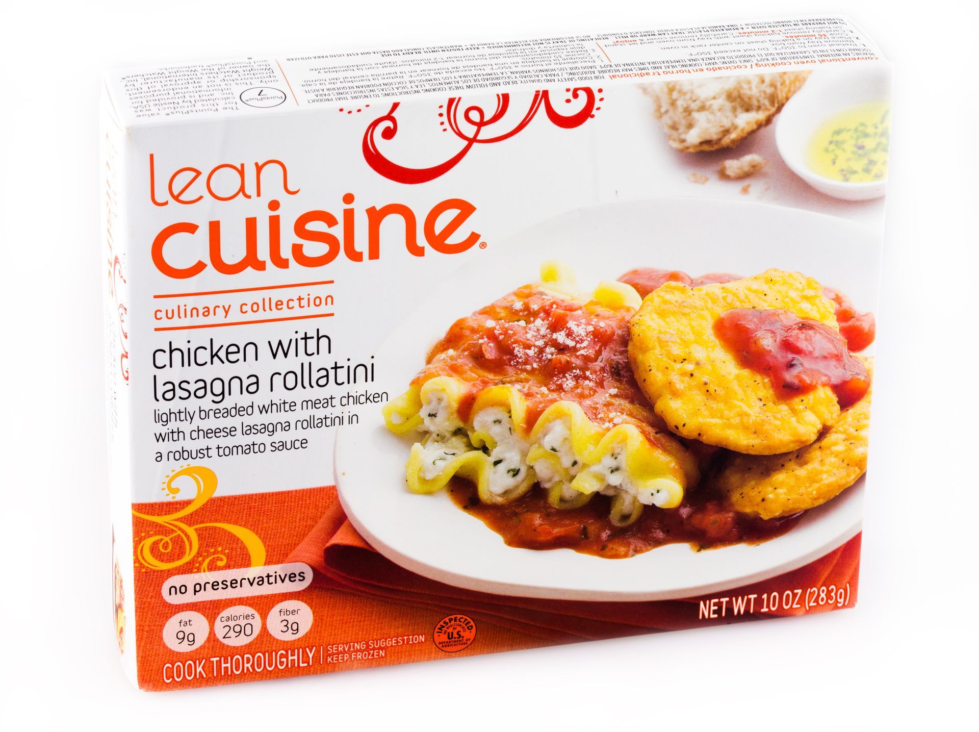 A photo of a lean cuisine chicken fried rice frozen dinner