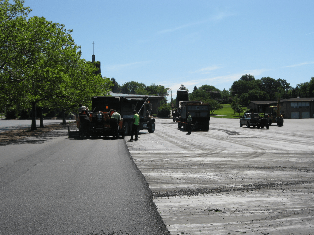 Surface course installation