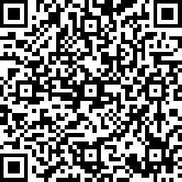 QR code, black and white matrix, containing encoded data.