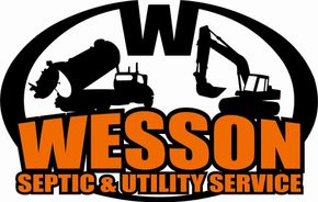 Wesson Septic Tank Service Inc logo in orange and black text