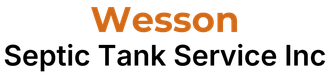 Wesson Septic Tank Service Inc logo in orange and black text