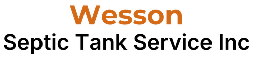 Wesson Septic Tank Service Inc logo in orange and black text