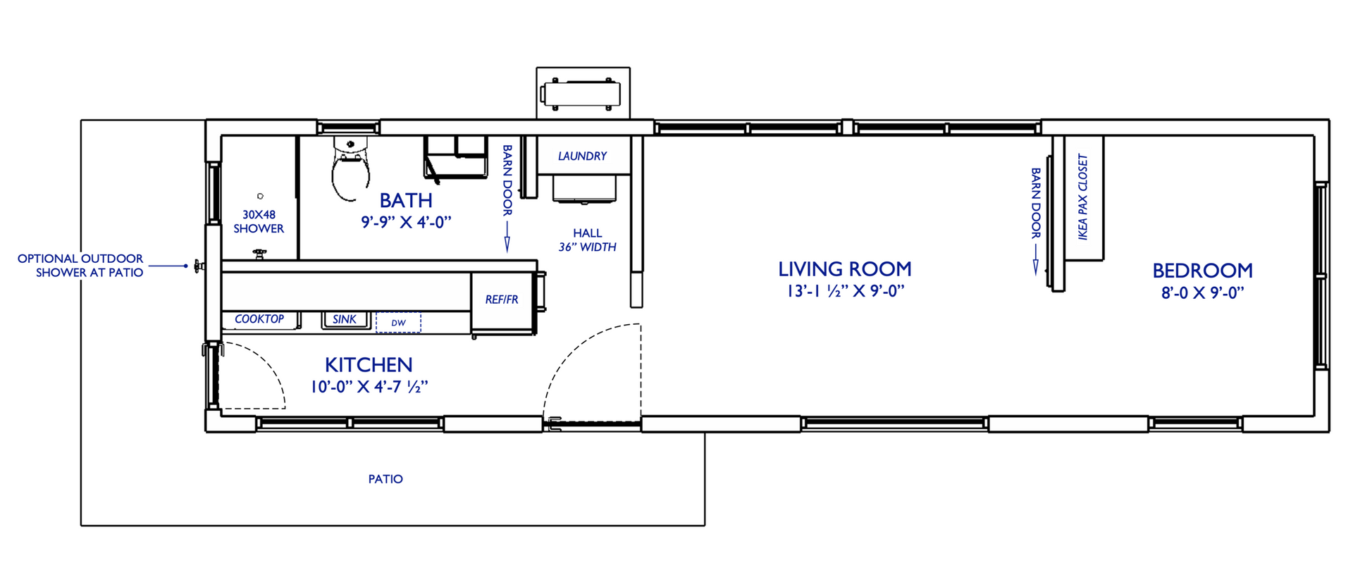 A black and white floor plan of a house