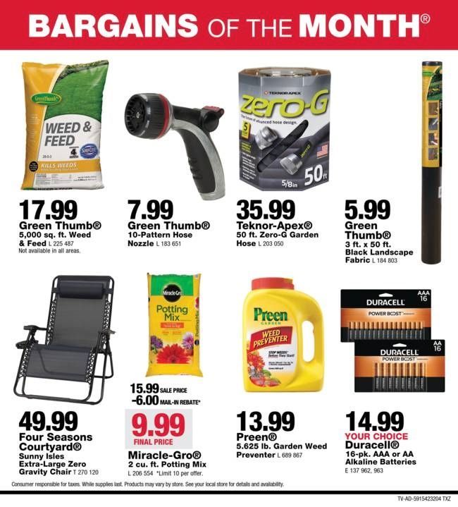 Bargains of the month