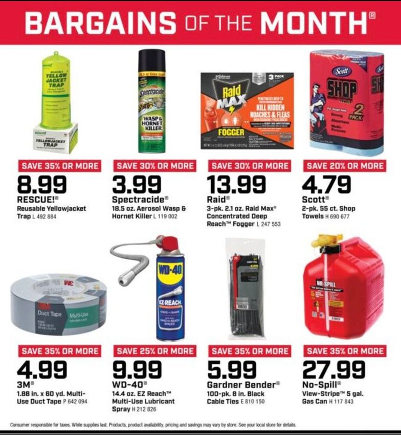 Bargains of the Month - August 2025