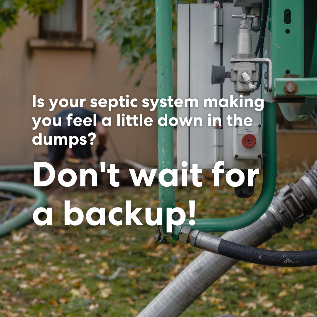 A septic system is making you feel a little down in the dumps