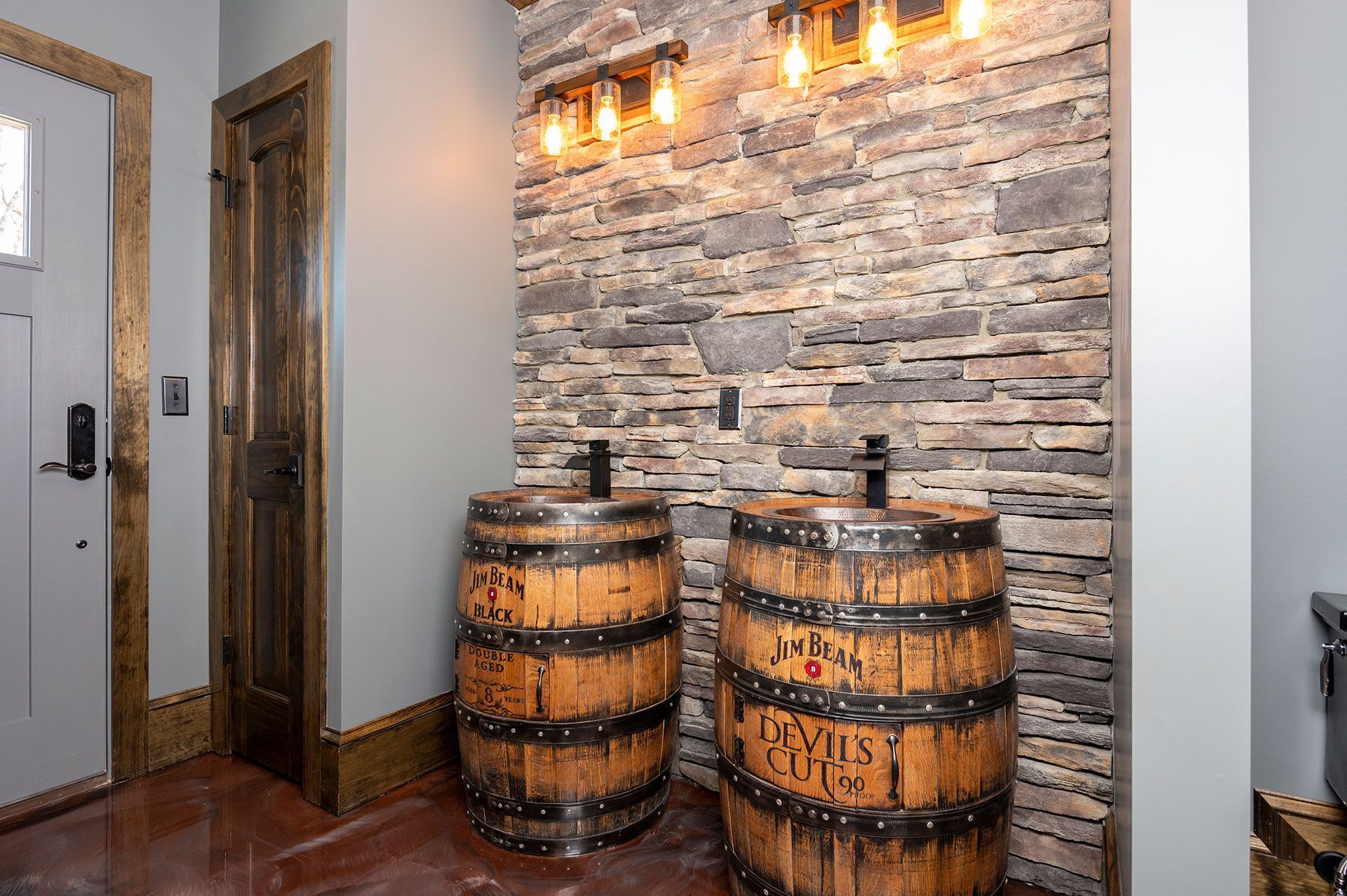 Stanley project - his and hers barrel sinks