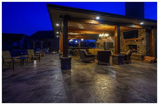 Outdoor living area - nighttime