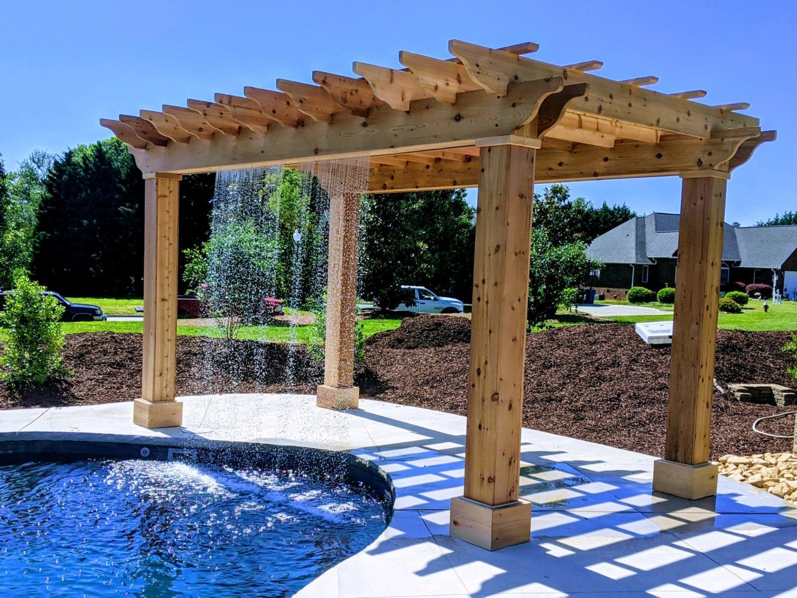 Broaddus Family pool and gazebo