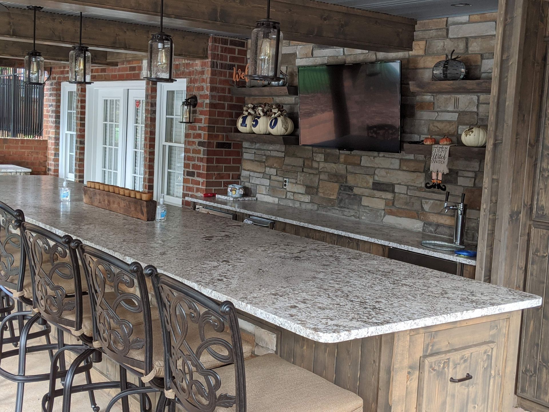 Patton Family bar counter