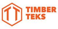 Orange Timber Teks logo with hexagonal TT icon and bold text on white background